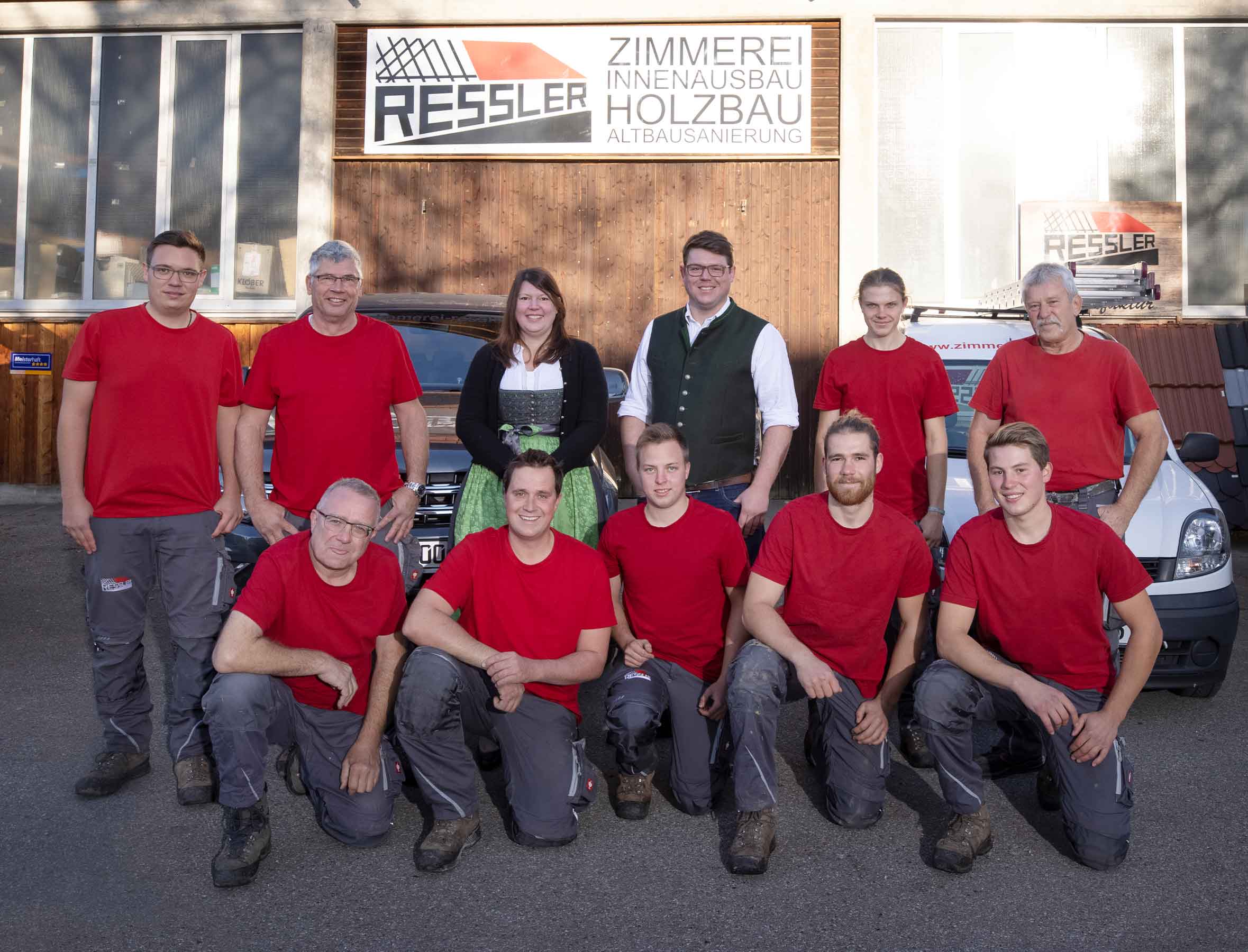 Team der Zimmerei Ressler für Mobile